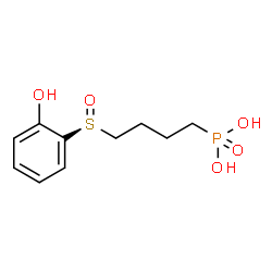 ChemSpider 2D Image | 4-(2-hydroxyphenylsulfinyl)-butylphosphonic acid | C10H15O5PS