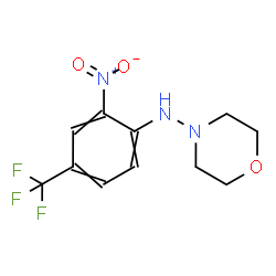 ChemSpider 2D Image | N-[2-Nitro-4-(trifluoromethyl)phenyl]-4-morpholinamine | C11H12F3N3O3