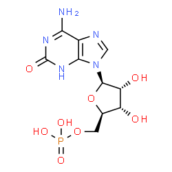 ChemSpider 2D Image | isoguanosine-5'-monophosphate | C10H14N5O8P