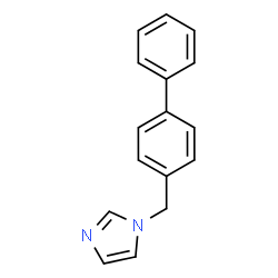 ChemSpider 2D Image | 1-(4-Biphenylylmethyl)-1H-imidazole | C16H14N2