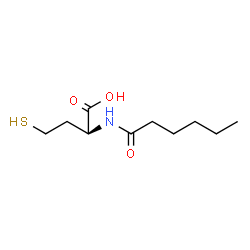 ChemSpider 2D Image | N-Hexanoyl-L-homocysteine | C10H19NO3S