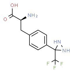 ChemSpider 2D Image | 4-[3-(Trifluoromethyl)-3-diaziridinyl]-L-phenylalanine | C11H12F3N3O2