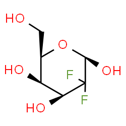 ChemSpider 2D Image | 2-Deoxy-2,2-difluoro-beta-D-lyxo-hexopyranose | C6H10F2O5