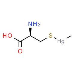 ChemSpider 2D Image | (L-Cysteinato-kappaS~3~)(methyl)mercury | C4H9HgNO2S