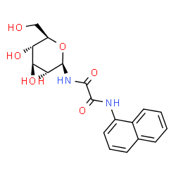 ChemSpider 2D Image | N-[(1-Naphthylamino)(oxo)acetyl]-beta-D-glucopyranosylamine | C18H20N2O7