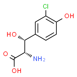 ChemSpider 2D Image | (betaR)-3-Chloro-beta-hydroxy-L-tyrosine | C9H10ClNO4
