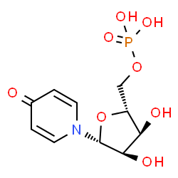 ChemSpider 2D Image | 1-(5-O-Phosphono-beta-D-ribofuranosyl)-4(1H)-pyridinone | C10H14NO8P