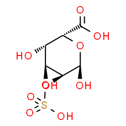 ChemSpider 2D Image | 2-O-Sulfo-alpha-L-gulopyranuronic acid | C6H10O10S
