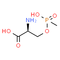 ChemSpider 2D Image | O-[(S)-Hydroxy(methyl)phosphoryl]-L-serine | C4H10NO5P