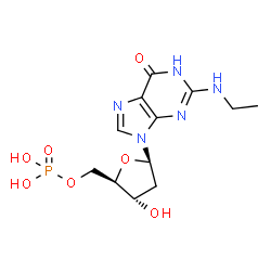 ChemSpider 2D Image | 2'-deoxy-N-ethylguanosine 5'-phosphate | C12H18N5O7P