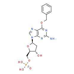 ChemSpider 2D Image | 6-O-benzyl-2'-deoxyguanosine 5'-monophosphate | C17H20N5O7P