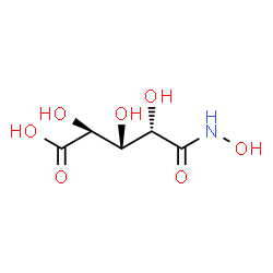 ChemSpider 2D Image | 5-Deoxy-5-(hydroxyamino)-5-oxo-D-arabinonic acid | C5H9NO7