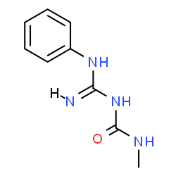 ChemSpider 2D Image | 1-Methyl-3-(N-phenylcarbamimidoyl)urea | C9H12N4O