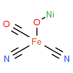 ChemSpider 2D Image | dicyano-($l^{3}-oxidanylidynemethyl)-nickeliooxy-iron | C3HFeN2NiO2