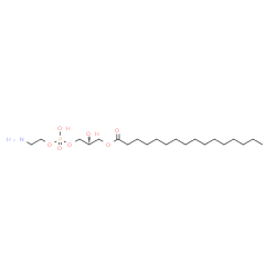 ChemSpider 2D Image | (2S)-3-{[(2-Aminoethoxy)(hydroxy)phosphoryl]oxy}-2-hydroxypropyl palmitate | C21H44NO7P