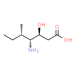 ChemSpider 2D Image | (3S,4R,5S)-4-Amino-3-hydroxy-5-methylheptanoic acid | C8H17NO3
