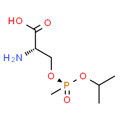ChemSpider 2D Image | O-[(S)-Isopropoxy(methyl)phosphoryl]-L-serine | C7H16NO5P