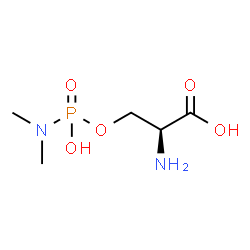 ChemSpider 2D Image | O-[(S)-(Dimethylamino)(hydroxy)phosphoryl]-L-serine | C5H13N2O5P