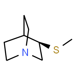 ChemSpider 2D Image | (3R)-3-(Methylsulfanyl)quinuclidine | C8H15NS