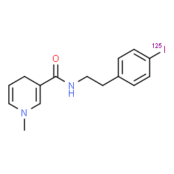 ChemSpider 2D Image | N-{2-[4-(~125~I)Iodophenyl]ethyl}-1-methyl-1,4-dihydro-3-pyridinecarboxamide | C15H17125IN2O