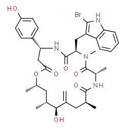 ChemSpider 2D Image | jasplakinolide Cb | C36H45BrN4O7