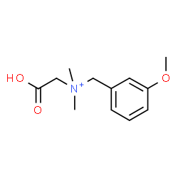 ChemSpider 2D Image | Carboxy-N-(3-methoxybenzyl)-N,N-dimethylmethanaminium | C12H18NO3