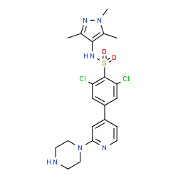 ChemSpider 2D Image | DDD85646 | C21H24Cl2N6O2S