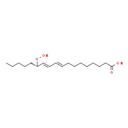 ChemSpider 2D Image | (9E,11E,13S)-13-Hydroperoxy-9,11-octadecadienoic acid | C18H32O4