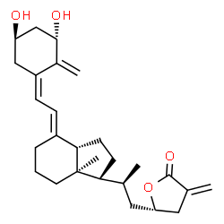 ChemSpider 2D Image | (1s,3r,5z,7e,20s,23s)-1,3-Dihydroxy-23,26-Epoxy-9,10-Secocholesta-5,7,10,25(27)-Tetraen-26-One | C27H38O4