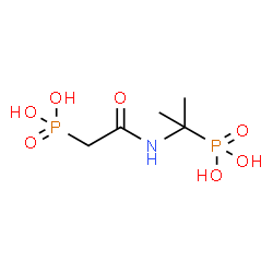 ChemSpider 2D Image | {2-Oxo-2-[(2-phosphono-2-propanyl)amino]ethyl}phosphonic acid | C5H13NO7P2