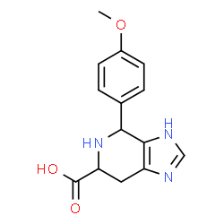 ChemSpider 2D Image | 4-(4-methoxyphenyl)-1H,4H,5H,6H,7H-imidazo[4,5-c]pyridine-6-carboxylic acid | C14H15N3O3