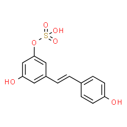 ChemSpider 2D Image | Resveratrol-3-O-Sulfate | C14H12O6S