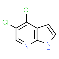 ChemSpider 2D Image | 4,5-Dichloro-1H-pyrrolo[2,3-b]pyridine | C7H4Cl2N2