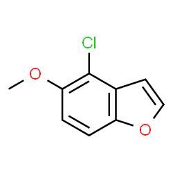 ChemSpider 2D Image | 4-chloro-5-methoxybenzofuran | C9H7ClO2