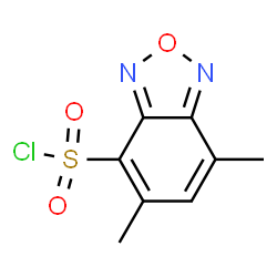 ChemSpider 2D Image | 5,7-Dimethyl-2,1,3-benzoxadiazole-4-sulfonyl chloride | C8H7ClN2O3S