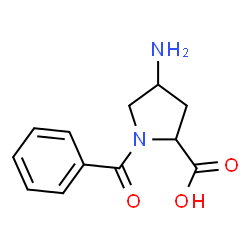 ChemSpider 2D Image | 4-Amino-1-benzoylproline | C12H14N2O3