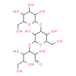 ChemSpider 2D Image | Hexopyranosyl-(1->3)hexopyranosyl-(1->3)hexose | C18H32O16