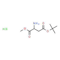 ChemSpider 2D Image | 1-Methyl 4-(2-methyl-2-propanyl) aspartate hydrochloride (1:1) | C9H18ClNO4