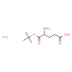 ChemSpider 2D Image | 4-Amino-5-[(2-methyl-2-propanyl)oxy]-5-oxopentanoic acid hydrochloride (1:1) | C9H18ClNO4