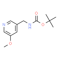 ChemSpider 2D Image | tert-butyl (5-methoxy-3-pyridinyl)methylcarbamate | C12H18N2O3