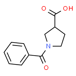 ChemSpider 2D Image | 1-Benzoyl-3-pyrrolidinecarboxylic acid | C12H13NO3