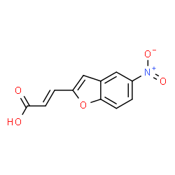ChemSpider 2D Image | (2E)-3-(5-Nitro-1-benzofuran-2-yl)acrylic acid | C11H7NO5