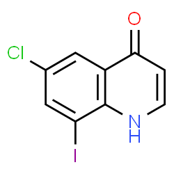 ChemSpider 2D Image | 6-Chloro-8-iodo-4(1H)-quinolinone | C9H5ClINO