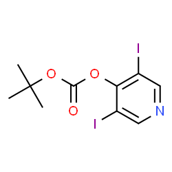 ChemSpider 2D Image | tert-Butyl 3,5-diiodopyridin-4-yl carbonate | C10H11I2NO3