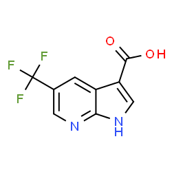 ChemSpider 2D Image | 5-(Trifluoromethyl)-1H-pyrrolo[2,3-b]pyridine-3-carboxylic acid | C9H5F3N2O2