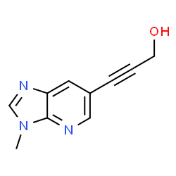 ChemSpider 2D Image | 3-(3-Methyl-3H-imidazo[4,5-b]pyridin-6-yl)-2-propyn-1-ol | C10H9N3O
