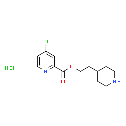 ChemSpider 2D Image | 2-(piperidin-4-yl)ethyl 4-chloropicolinate hydrochloride | C13H18Cl2N2O2