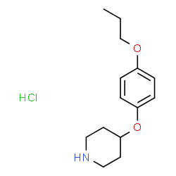 ChemSpider 2D Image | 4-(4-Propoxyphenoxy)piperidine hydrochloride | C14H22ClNO2