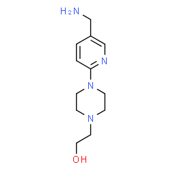 ChemSpider 2D Image | 2-(4-(5-(aminomethyl)pyridin-2-yl)piperazin-1-yl)ethanol | C12H20N4O