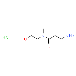 ChemSpider 2D Image | 3-Amino-N-(2-hydroxyethyl)-N-methylpropanamide hydrochloride | C6H15ClN2O2